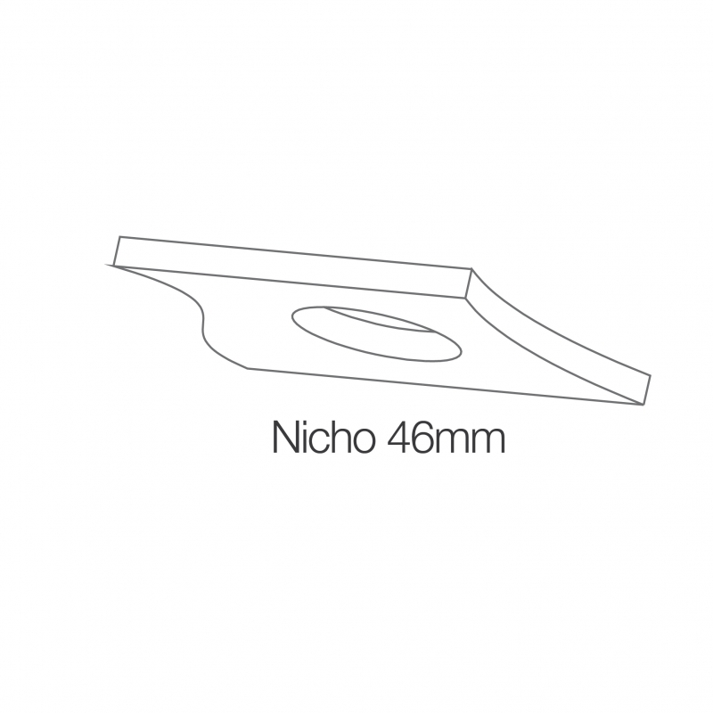 Mini Embutido Romalux para Spot Mini Angle Preto Ø50x60x40mm Waldir Jr. C0029