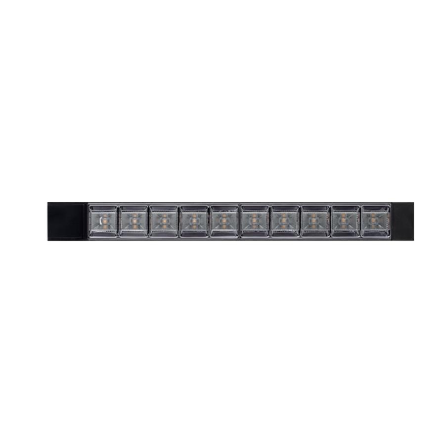 Luminária de Luz Pontual Stella Linha Trace Preto 14 watts 3000K Bivolt 325x45x35mm STL22466PTO/30
