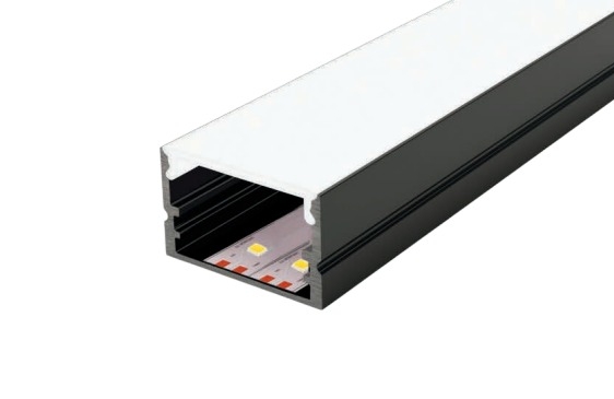 Perfil Sobrepor Sob Medida MK Iluminação 24,1x15mm (Somente Perfil) ALP20