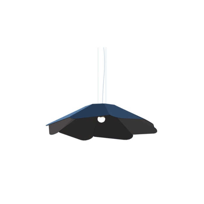 Pendente Fox Lustres Madeira Facetado 1L E27 Ø950x210mm 895