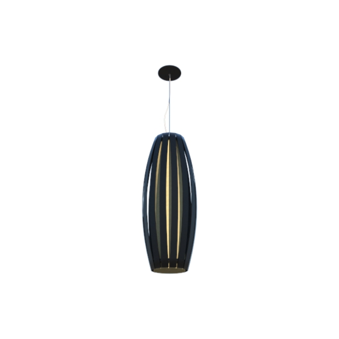 Pendente Fox Lustres Madeira Barril 1L E27 Ø300x1020mm A91