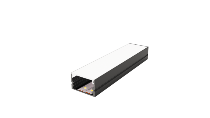 Perfil Sobrepor Sob Medida MK Iluminação 24,1x15mm (Somente Perfil) ALP20