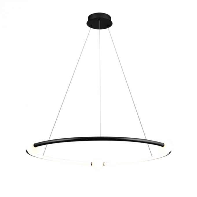 Pendente Bella Nébula Preto 35 watts 3000K Ø870mm DW005SB