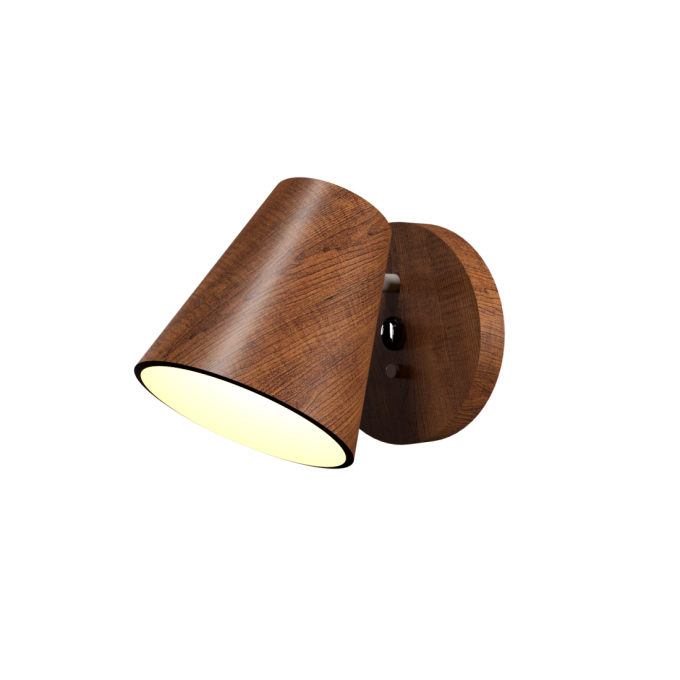 Arandela Accord Cônica Madeira 1L E27 150x170x170mm 4199