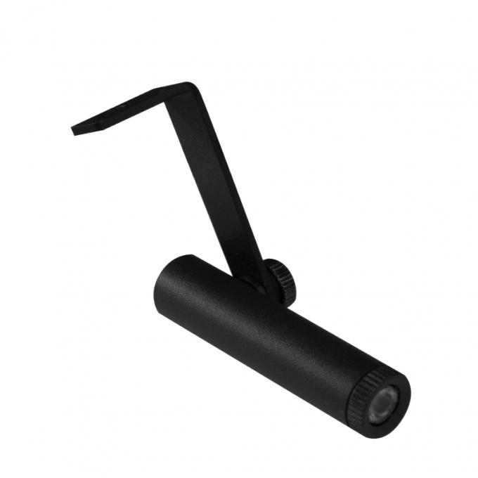Mini Spot Direcional Romalux Angle Preto 2 watts 2700K 30° Bivolt IP20 Ø15x55mm Waldir Jr. 80208