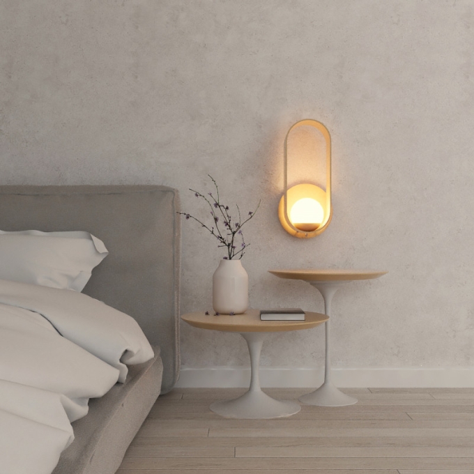 Arandela Accord Sfera 1L E27 250x190x520mm 4191
