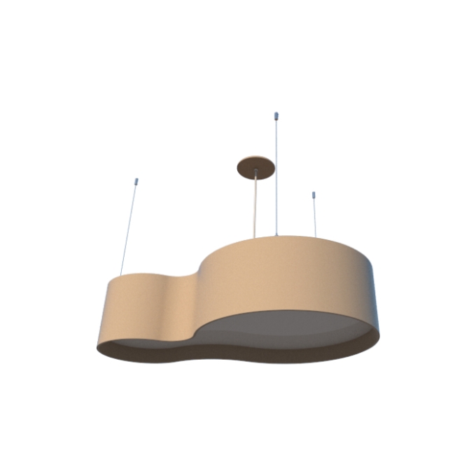 Pendente Fox Lustres Madeira Semi Cilíndrico 5L E27 210x840x520mm 520