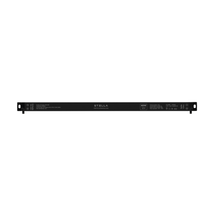 Fonte 12V Stella Ultrafina Evo 48 Watts IP20 Bivolt 362x16x18mm STL22693
