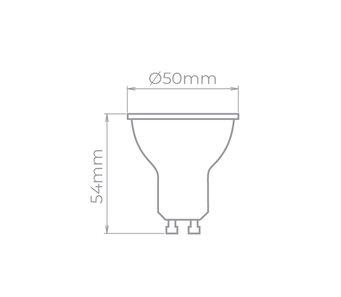 Lâmpada Led Stella Dicróica GU10 7 watts 4000K 36° Bivolt STH8536/40