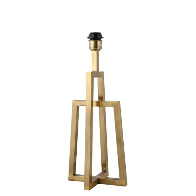 Base para Abajur Bella Veneto Dourado 1L E27 220x180x525mm MI004 (Sem Cúpula)