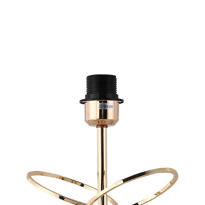 Base para Abajur Bella Veneto Dourado 1L E27 Ø130x540mm MI003 (Sem Cúpula)
