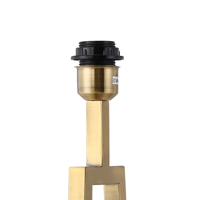 Base para Abajur Bella Veneto Dourado 1L E27 220x180x525mm MI004 (Sem Cúpula)