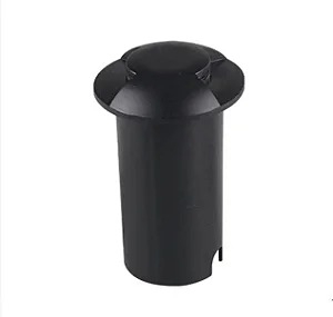 Embutido de Solo Nordecor Zola Preto Duplo Facho 1 watt 24° IP67 3000K Ø60x94mm 6241