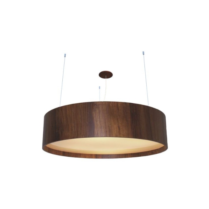 Pendente Fox Lustres Madeira Cilíndrico 7L E27 Ø800x160mm 697