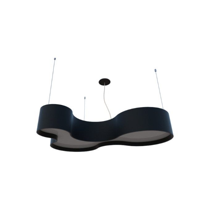 Pendente Fox Lustres Madeira Semi Cilíndrico 7L E27 210x1000x700mm 540