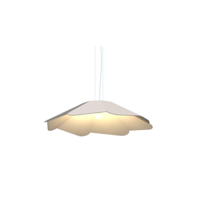 Pendente Fox Lustres Madeira Facetado 1L E27 Ø950x210mm 895