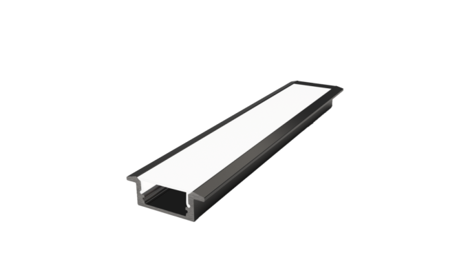Perfil Embutido Sob Medida MK Iluminação 23x8mm (Somente Perfil) ALP01