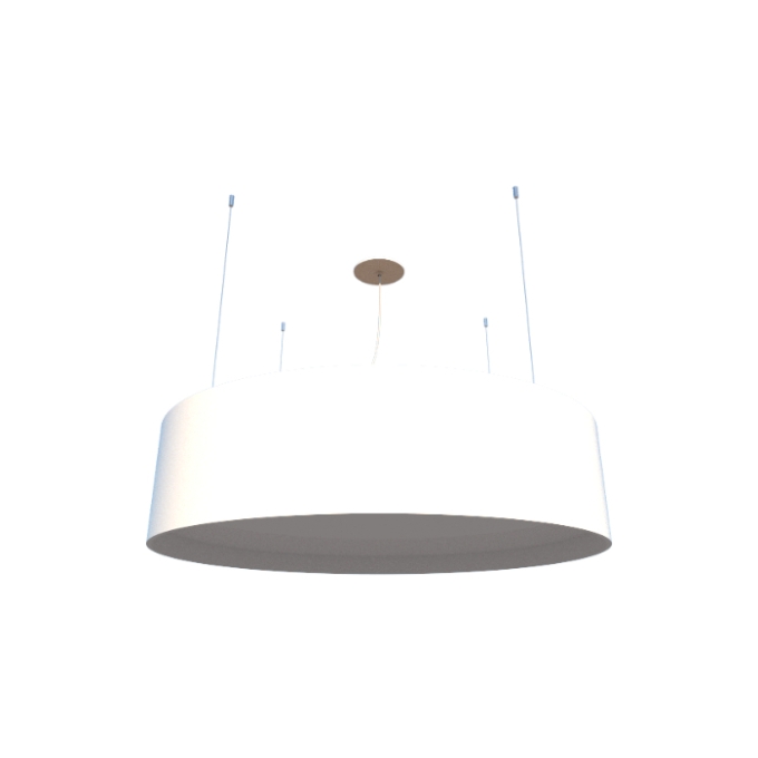 Pendente Fox Lustres Madeira Cilíndrico 3L E27 Ø400x160mm 693