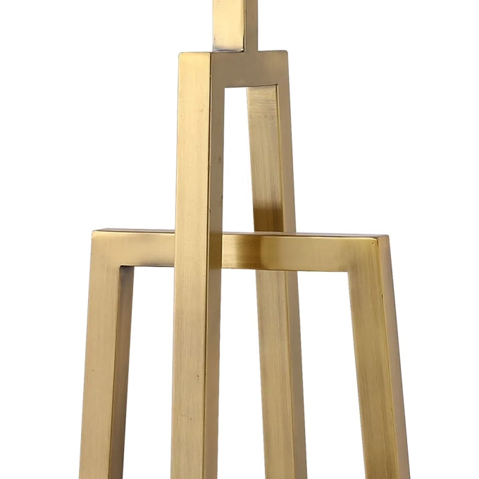 Base para Abajur Bella Veneto Dourado 1L E27 220x180x525mm MI004 (Sem Cúpula)
