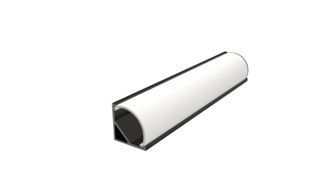 Perfil Sobrepor de Canto Sob Medida MK Iluminação 16x16mm (Somente Perfil) ALP06
