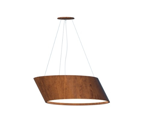 Pendente Fox Lustres Madeira Angular 4L E27 210x620x500mm 951