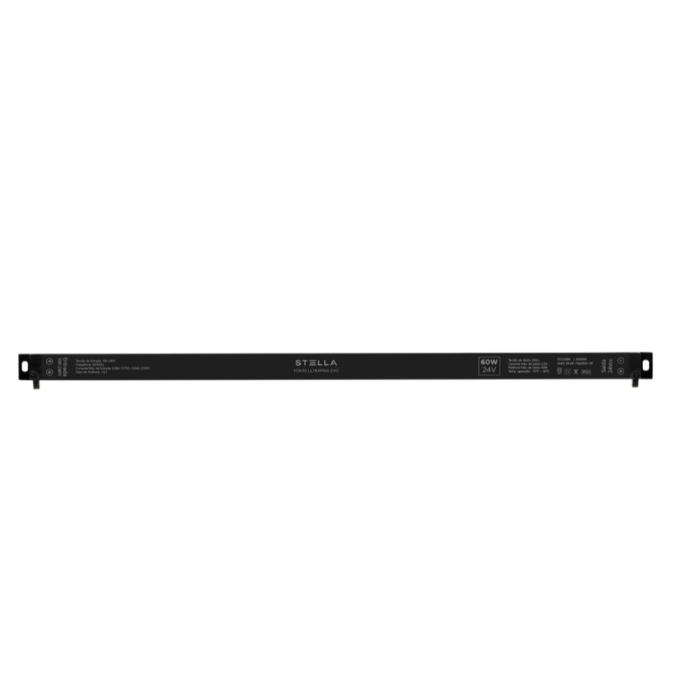 Fonte 24V Stella Ultrafina Evo 60 Watts IP20 Bivolt 422x16x18mm STL22684
