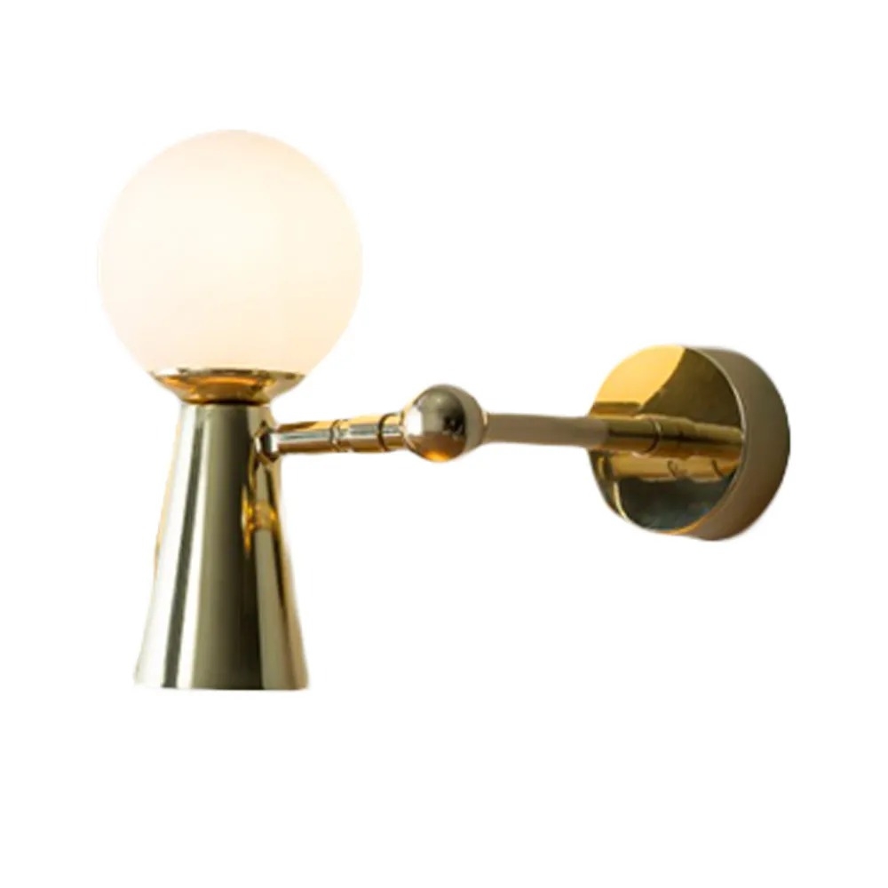 Arandela Golden Art Pivô 1L G9 e 1L Dicróica Globo Ø100mm P9900PI