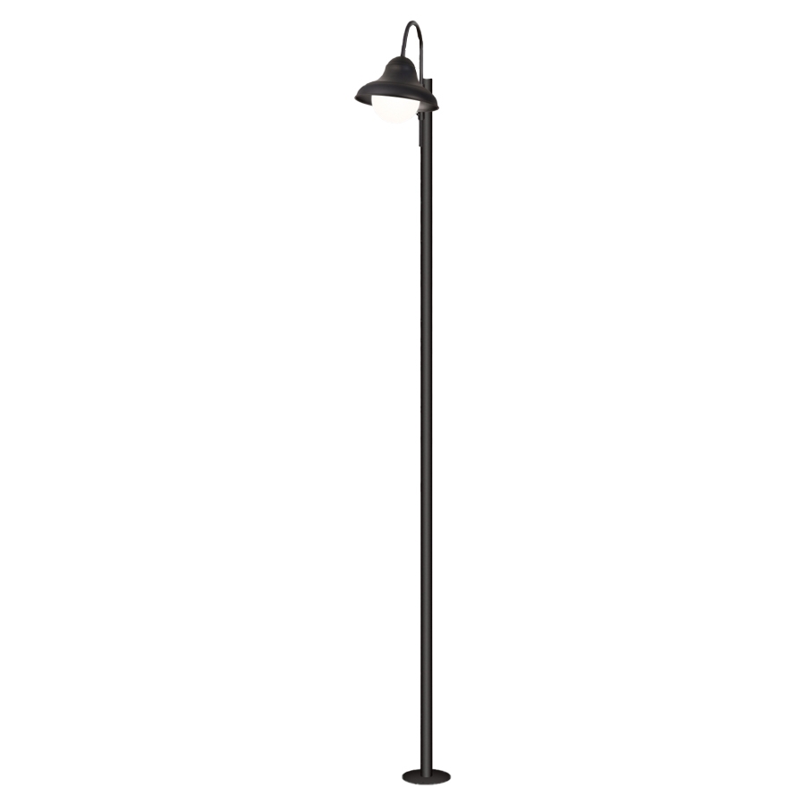 Poste TKS Baruc 1 Glass 1L E27 360x240x2200mm 1365