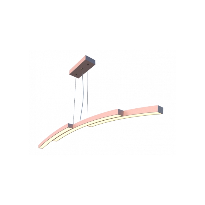 Pendente Fox Lustres Led Madeira 34 watts 3000K 80x1200x120mm 910