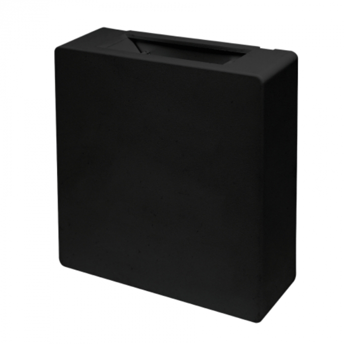 Arandela Pix Slim Quadrado Preto Facho Duplo Ajustável 3 watts 3000K 120x120x30mm 36506543