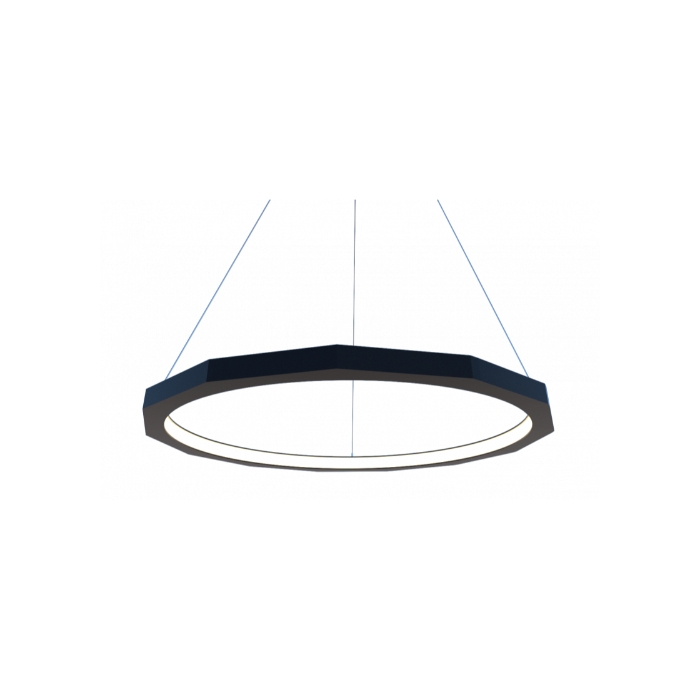 Pendente Fox Lustres Led Madeira 48 watts 3000K Ø800x40x40mm 924