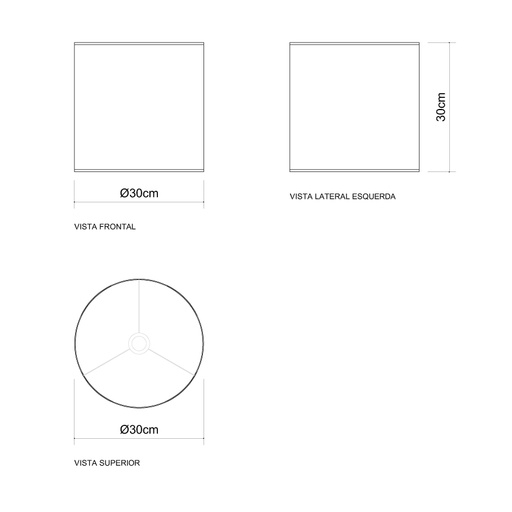 Coluna Golden Art Tayna Telescópica Base Redonda 1L E27 1300-1800mm C223PI