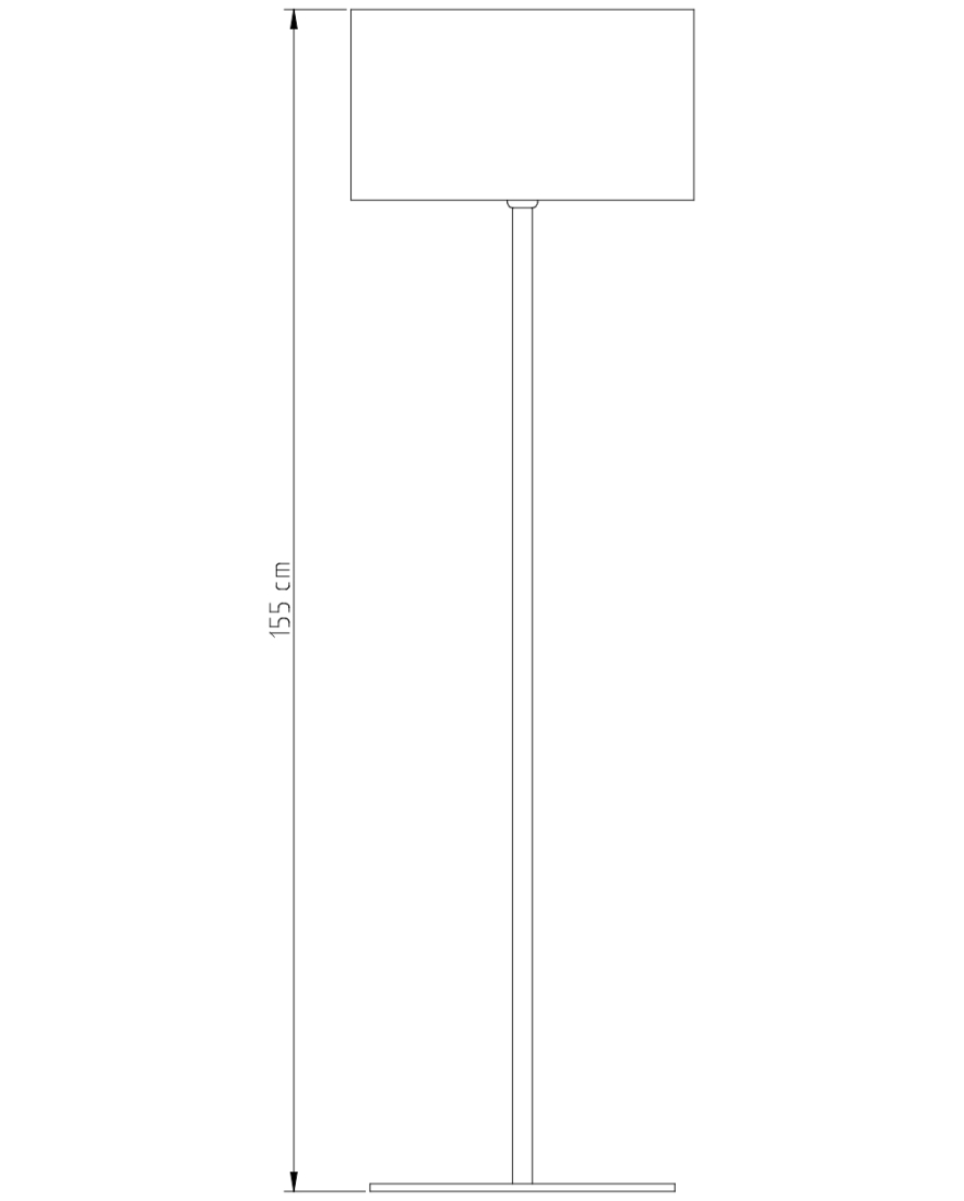 Coluna Golden Art Castt Base Redonda com Ø400mm 1L E27 1600mm C895PI