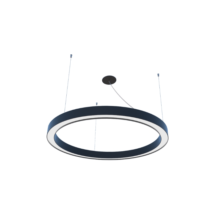 Pendente Fox Lustres Led Madeira Redondo 36 watts 3000K Ø600x70x60mm 872