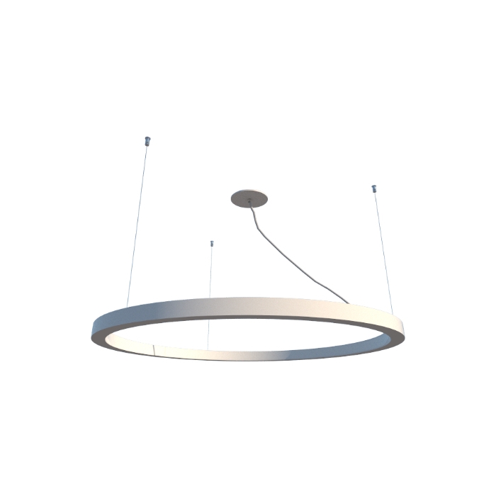 Pendente Fox Lustres Led Madeira Redondo 90 watts 3000K Ø1500x40mm 8711