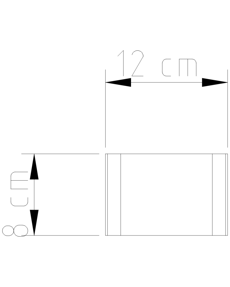 Arandela Golden Art Balizador 120x80mm 2 Faixos de Luz 1L G9 120x80mm P309PI