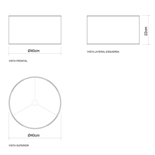 Coluna Golden Art Arco Deslocamento de 1350mm 1L E27 1850mm C950PI