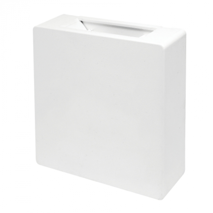 Arandela Pix Slim Quadrado Branco Facho Duplo Ajustável 3 watts 3000K 120x120x30mm 36506544
