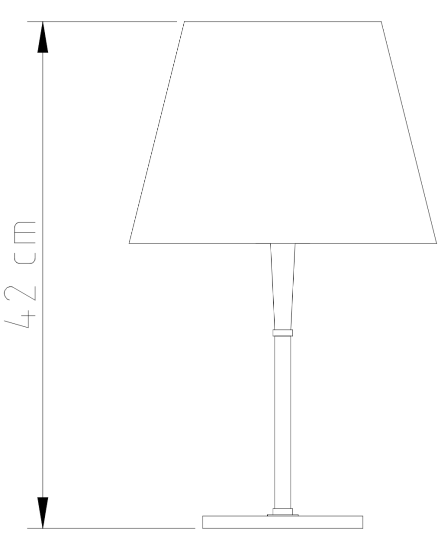 Abajur Golden Art Mittos Latão e Madeira 560mm 1L E27 M664LT