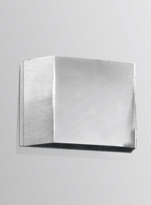 Arandela Golden Art Balizador 120x80mm 2 Faixos de Luz 1L G9 120x80mm P309PI