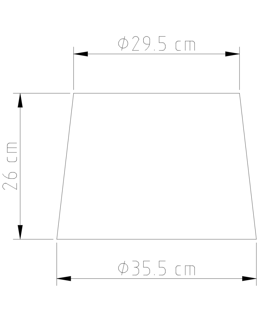Abajur Golden Art Halley 52 Alumínio Escovado 750mm 1L E27 M674AL