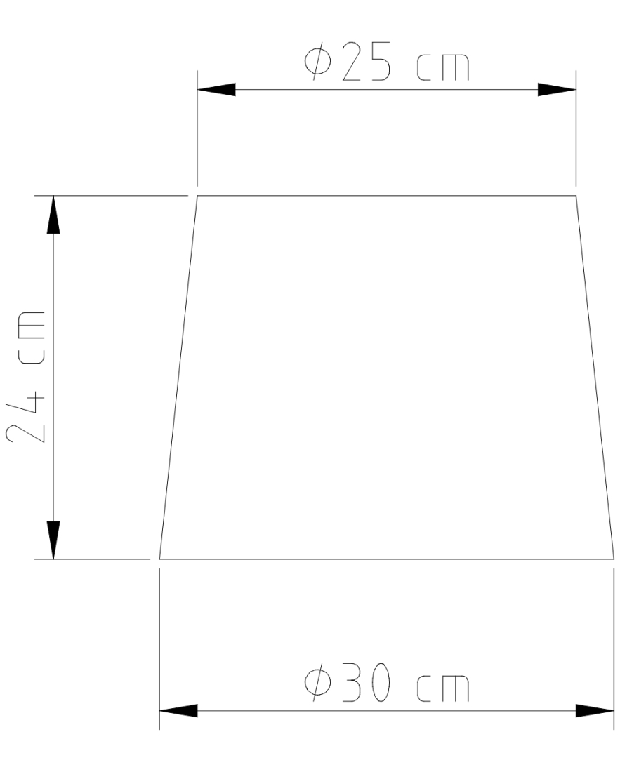 Abajur Golden Art Tripé Transversal Madeira 1L E27 620mm M750MD