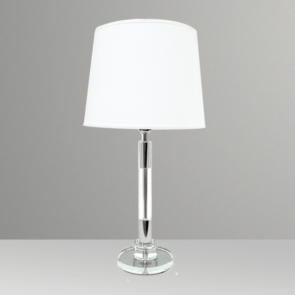 Abajur Golden Art Redondo Latão e Acrílico Cristal 680mm 1L E27 M676LT