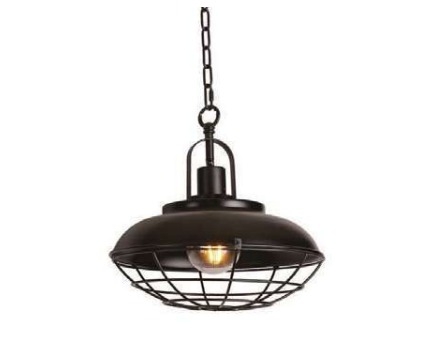 Pendente LUZ DE CASA Industrial Maju 1L E27 Ø310mm Preto