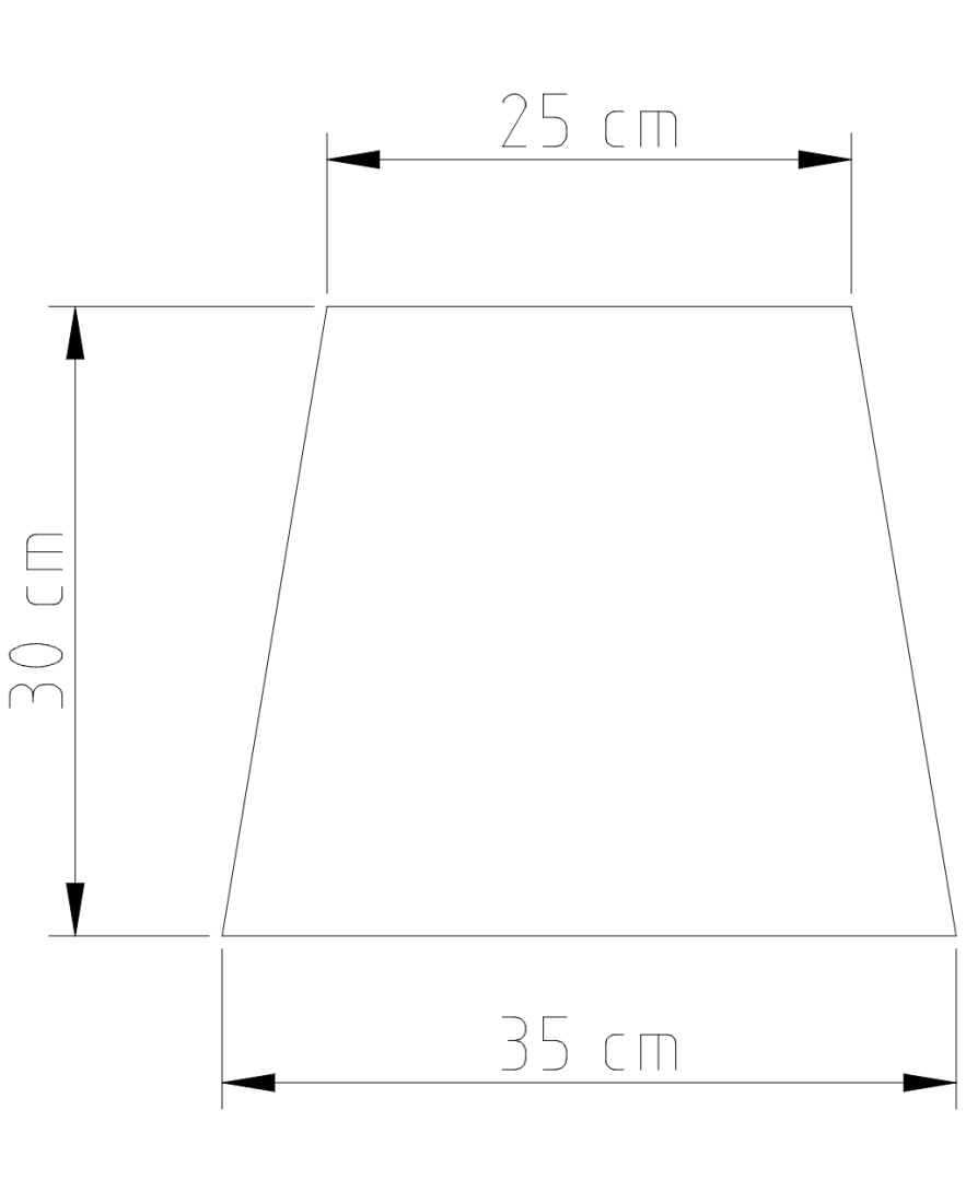 Abajur Golden Art Xis 1L E27 700mm M1080AL