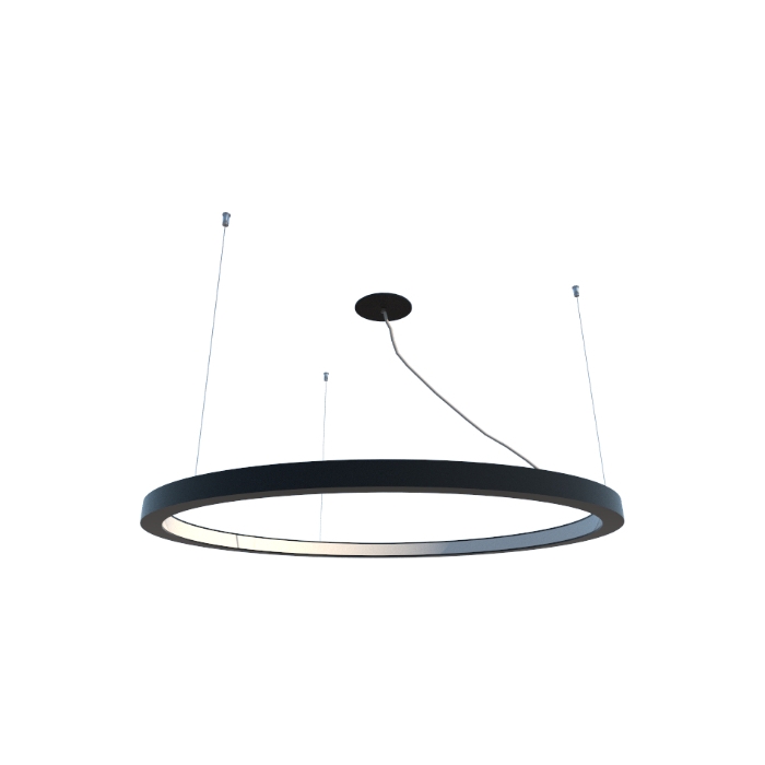Pendente Fox Lustres Led Madeira Redondo 60 watts 3000K Ø1000x40mm 866
