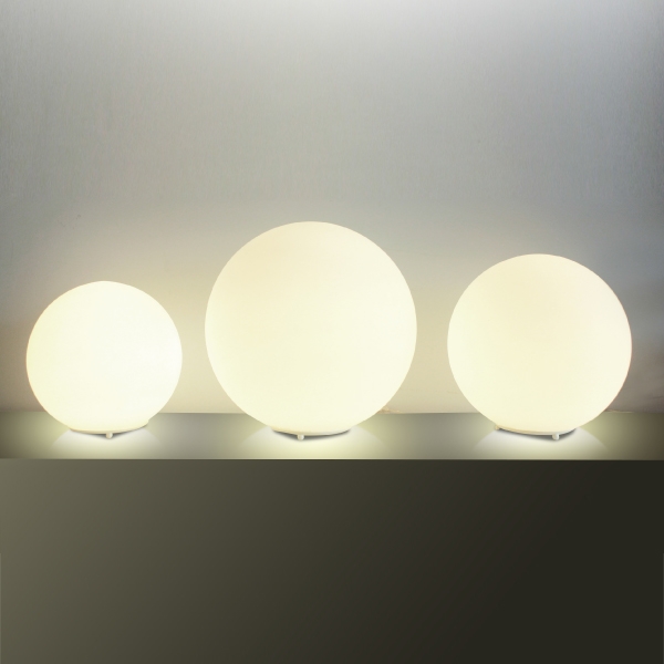 Abajur Golden Art Bola Opalina Ø250mm Base Pintada 1L E27 M755-25PI