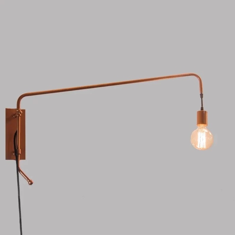 Arandela Golden Art Advance 1L E27 Braço 1200mm P236-120PI