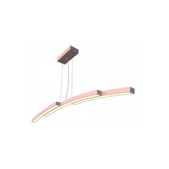 Pendente Fox Lustres Led Madeira 34 watts 3000K 80x1200x120mm 910