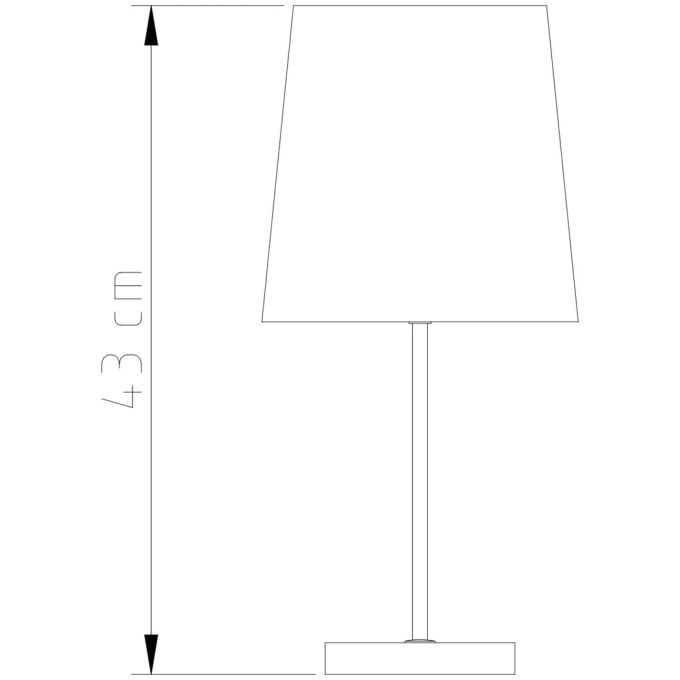 Abajur Golden Art Slim Cristal Palito Base Quadrada Transparente 410mm 1L E27 M698LT